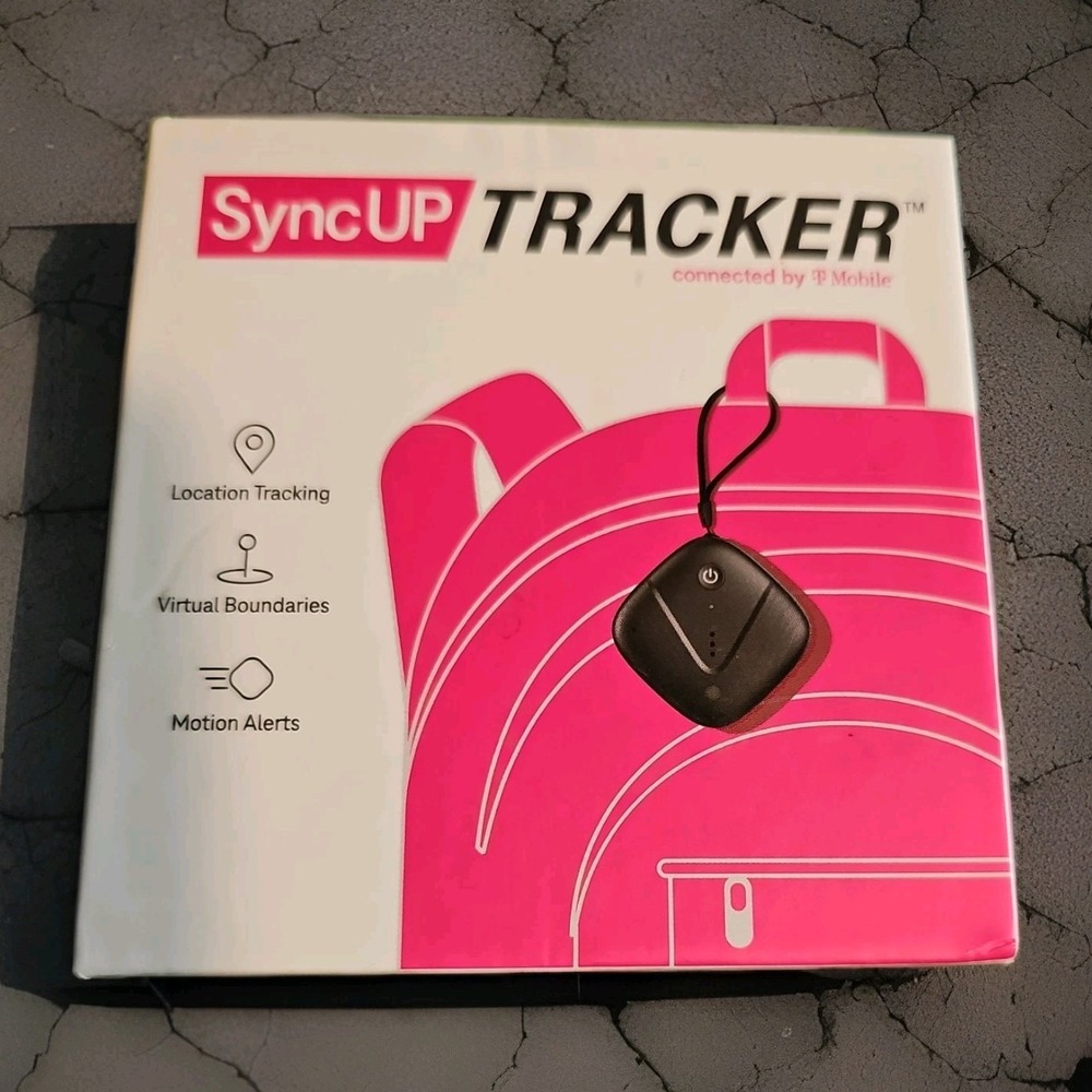 T-Mobile SyncUP TRACKER GPS Device Water Resistant Motion Alerts New